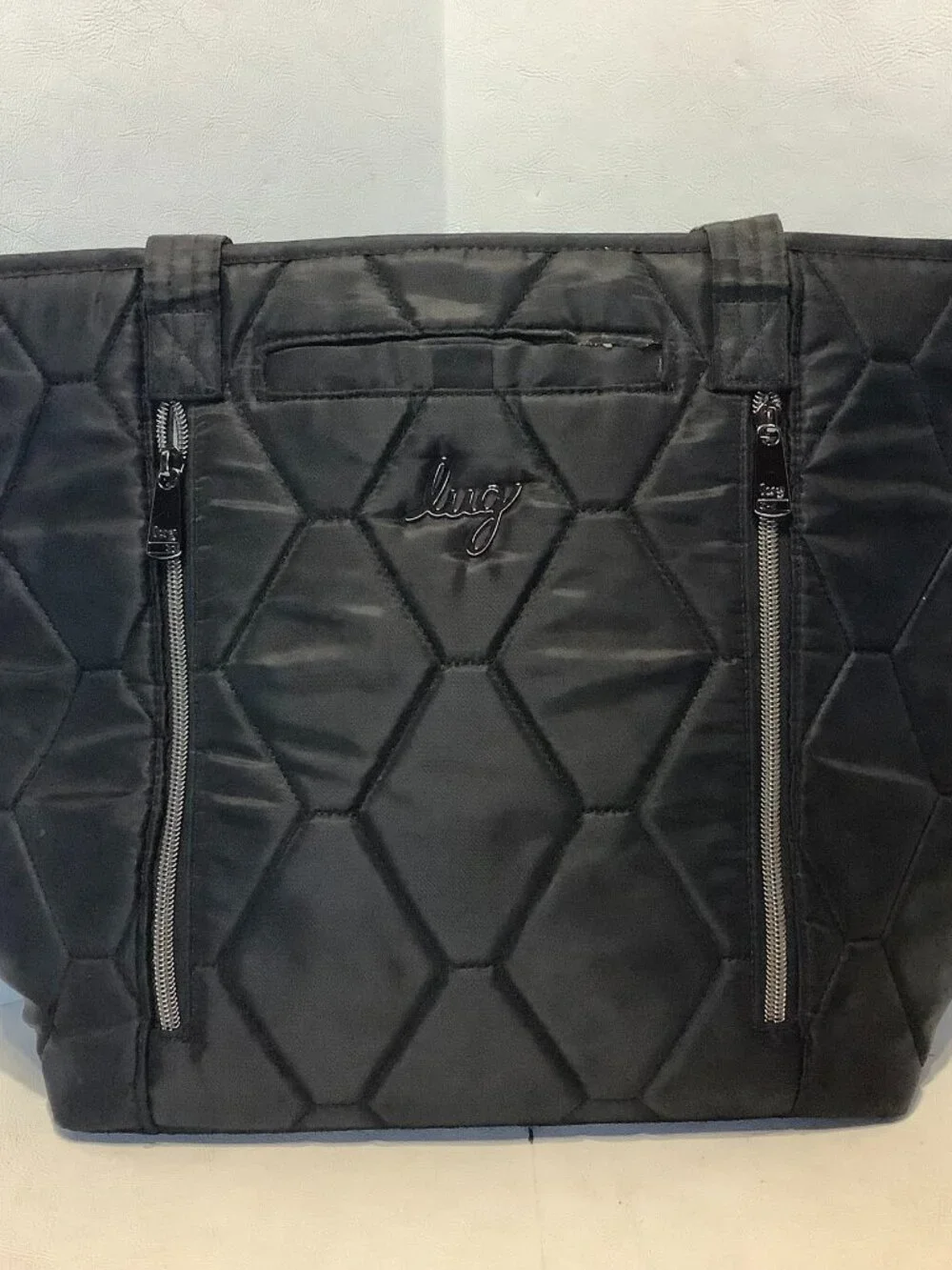 Lug Rally Tote Purse Bag Black 16